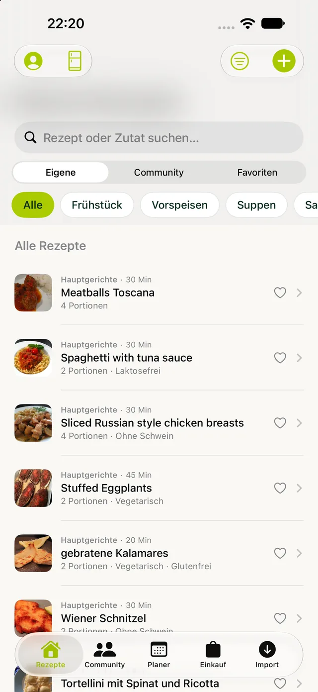 Cookiza! – Lieblingsrezepte sammeln.